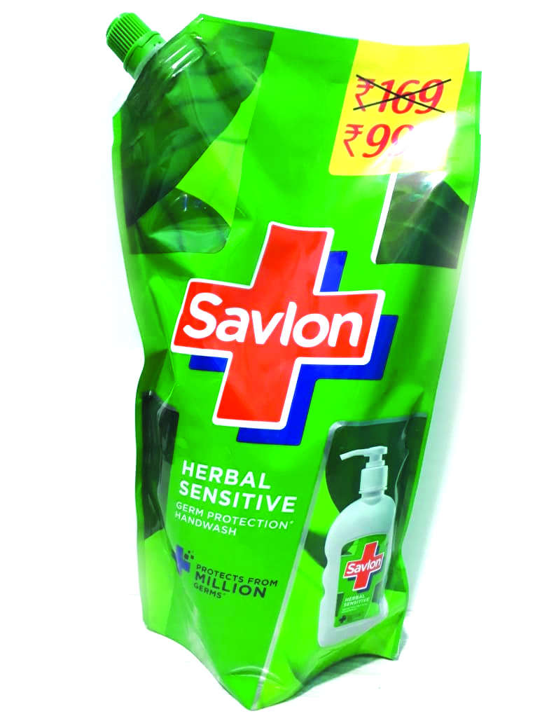 Savlon Herbal Sensitive Handwash,Refill Pouch-725 ml